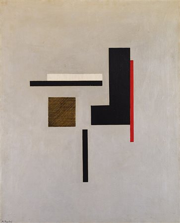 Mauro Reggiani (Nonantola 1897 - Milano 1980) "Composizione n.6" 1960 olio su...