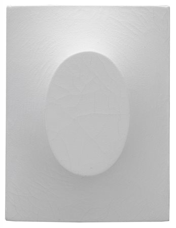 Turi Simeti (Alcamo 1929 - 0) "Un ovale bianco" 1967 acrilico su tela...