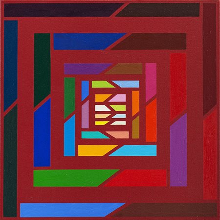 Piero Dorazio (Roma 1927 - Perugia 2005) "Evan 5" 1996 acrilico su tela, cm...