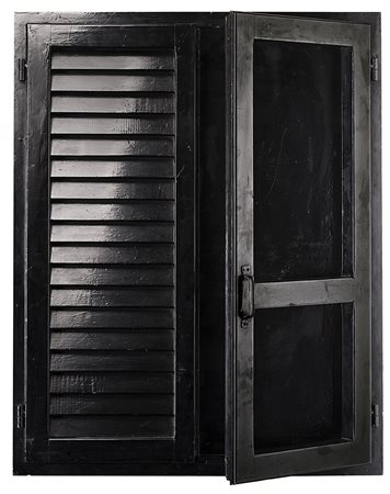 Tano Festa (Roma 1938 - 1987) "Persiana" 1963-64 smalto su persiana su legno,...