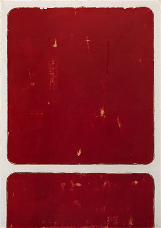 Mario Schifano (Homs 1934 - Roma 1998) "Senza titolo" 1975-76 smalto su carta...