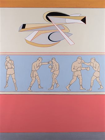 Renato Mambor (Roma 1936 - 2014) "Nobile arte" 2008 acrilico su tela, cm...