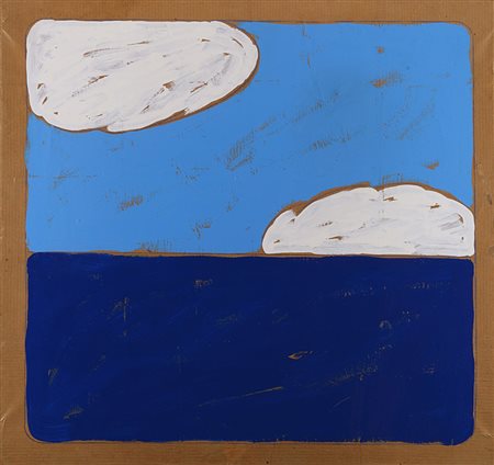 Mario Schifano (Homs 1934 - Roma 1998) "Senza titolo" 1974-78 smalto e...