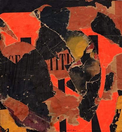 Mimmo Rotella (Catanzaro 1918 - Milano 2006) "Senza titolo" 1956 ca....