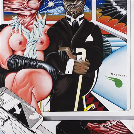 Sergio Sarri (Torino 1938 - 0) "LA COPPIA (Le Avventure di Nessuno n.4)" 1967...