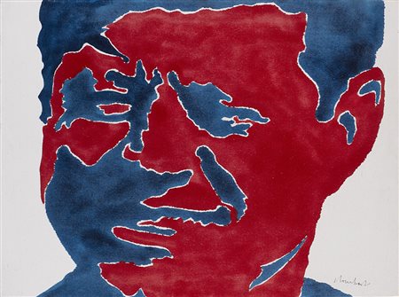 Sergio Lombardo (Roma 1939 - 0) "John Fitzgerald Kennedy" 1964 acrilico su...
