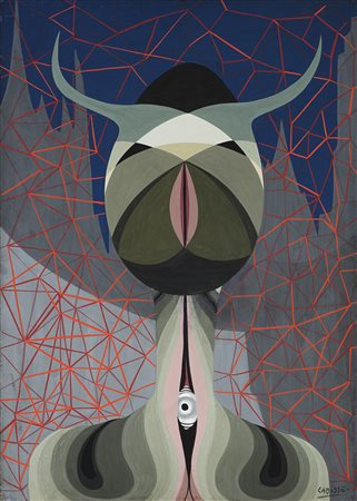 Félix Labisse (Marchiennes 1905 - Neuilly-sur-Seine 1982) "Senza titolo" 1960...