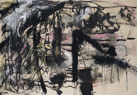 Emilio Vedova (Venezia 1919 - 2006) "Ciclo B.6" 1983 olio e tecnica mista su...