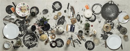 Daniel Spoerri ( Galati 1930 - 0) "Hammertische (Tableau-piège)" 1978-1988...