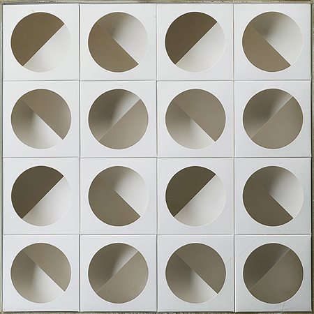 Paolo Scheggi (Firenze 1940 - Roma 1971) "Inter-ena-cubo" 1965 moduli di...