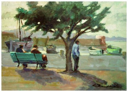 CESARE BANDINELLI Isola d’Elba 1906 – Isola d’Elba 1970 Senza titolo Olio su...