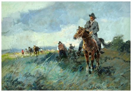 CARLO DOMENICI Livorno 1897 – Valdana di Portoferraio 1981 Senza titolo Olio...