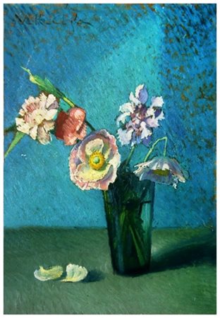 VALENTINO GHIGLIA Firenze 1903 – Firenze 1960 Senza titolo Olio su cartone 49...