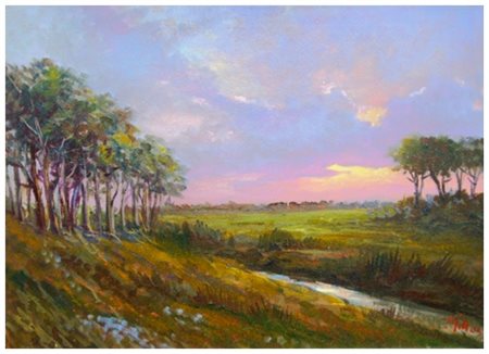 MILLUS (Mauro Illusi) Livorno 1925 – Livorno 1992 Senza titolo Olio su tela...