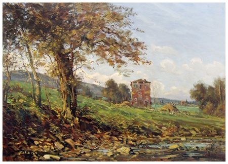 FRANCESCO MARIA PIERI Castagneto Carducci 1941 – 1989 Senza titolo Olio su...