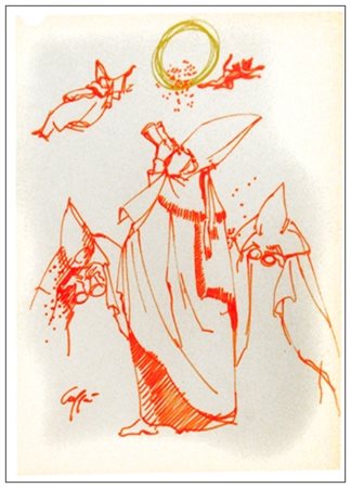 NINO CAFFE’ Alfedena 1909 – Pesaro 1975 Scrutando il cielo 1957 Inchiostro su...