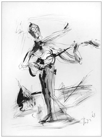 GIOVANNI STRADONE Nola 1911 – Roma 1981 Senza titolo 1965 Inchiostro su...