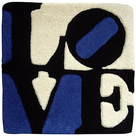 ROBERT INDIANA New Caste (USA) 1928 Estonian Love 2006 Arazzo fatto a mano 39...
