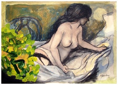 FAUSTO MARIA LIBERATORE Lucca 1922 – Lido di Camaiore 2004 Senza titolo Olio...