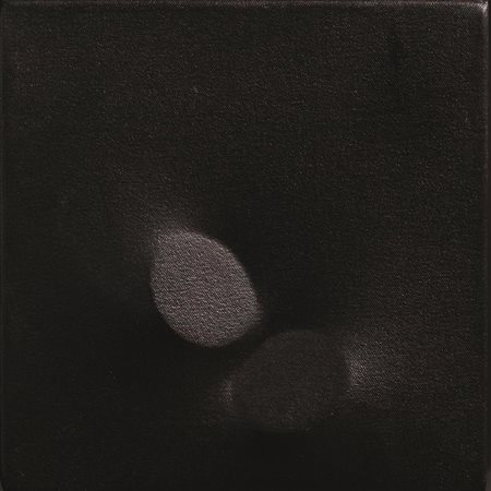 TURI SIMETI(Alcamo 1929)Due ovali neriacrilico su tela sagomata, cm...