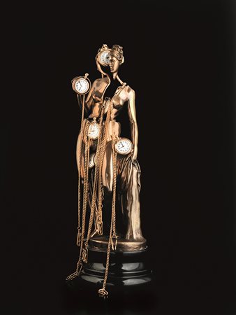 FERNANDEZ ARMAN(Nizza 1928 - New York 2005)Venere degli orologibronzo dorato...