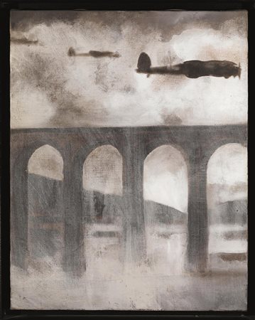 LUCA PIGNATELLI(Milano 1962)Senza titoloolio su tela, cm 50x40sul retro:...