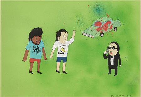 LAURINA PAPERINA(Rovereto 1980)A) Nam June Parktecnica mista su cartone, cm...