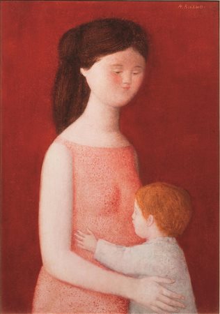 ANTONIO BUENO(Berlino 1918 - Fiesole 1984)M a t e r n i t &agrave;olio su...