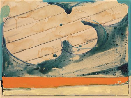 MARIO SCHIFANO(Homs 1934 - Roma 1998)Senza titolosmalto su tela, cm 50x65sul...