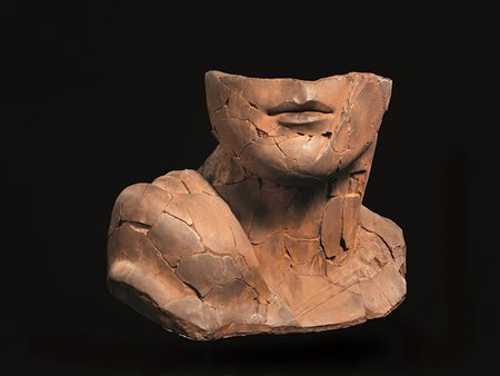 IGOR MITORAJ(Oederan 1944 - Parigi 2014)Testabronzo, cm 54x68x24; es. 1/6sul...