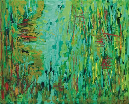 ANTONIO CORPORA(Tunisi 1909 - Roma 2004)L'estuarioolio su tela, cm...