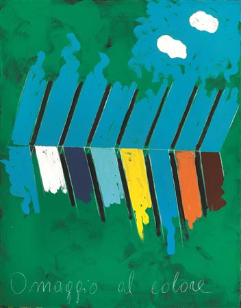 TANO FESTA&nbsp; (Roma 1935 - Roma 1988)&nbsp; Omaggio al colore&nbsp; smalto...
