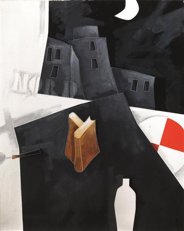 EMILIO TADINI&nbsp; (Milano 1927 - 2002)&nbsp; Nord&nbsp; acrilico su tela,...