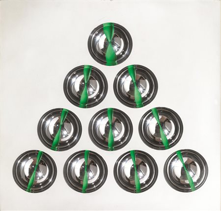 FRANCO COSTALONGA(Venezia 1933)OCQTVBfirmato e titolatoscultura cromocinetica...