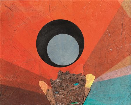 ROBERTO CRIPPA(Milano 1921 - Bresso 1972)Composizionetecnica mista su tavola,...