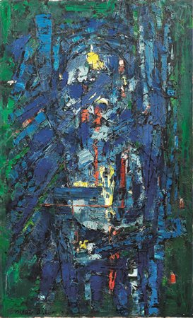 FRANK AVRAY WILSON(Vacoas 1914 - Inghilterra 2009)Configurationolio su tela,...