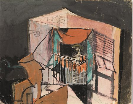 GRAHAM SUTHERLAND&nbsp; (Londra 1903 - 1980)&nbsp; St. Jean Cap Ferrat&nbsp;...