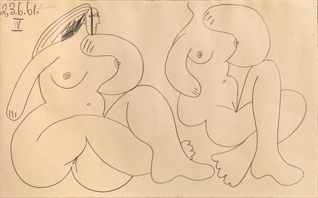 PABLO PICASSO&nbsp; (Malaga 1881 - Mougins 1973)&nbsp; Les d&eacute;&nbsp;...