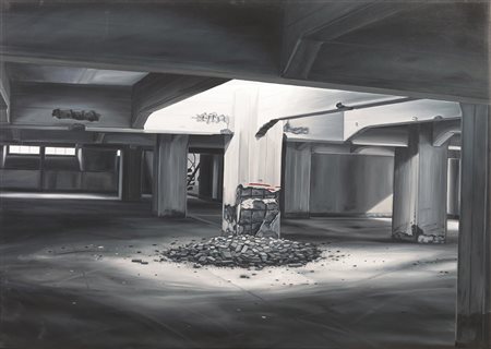 ANDREA CHIESI&nbsp; (Modena 1966)&nbsp; Kryptoi 28&nbsp; olio su tela, cm...