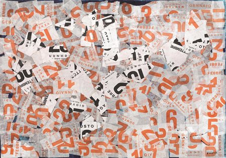 RAOUL SCHULTZ(Lero 1931 - Venezia 1971)A) Composizionecollage e acrilico su...