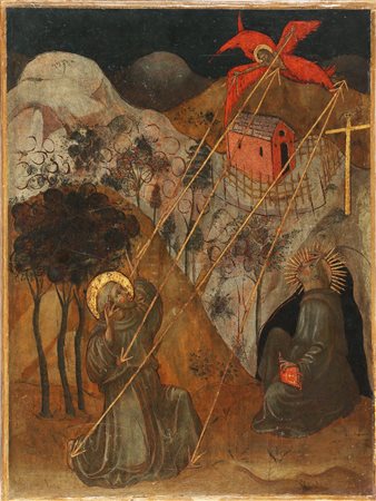 ARTISTA TOSCANO DEL XVI SECOLO Imposizione della Stigmate a San Francesco....