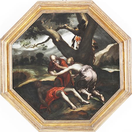 ARTISTA TOSCANO DEL XVII SECOLO La morte di Adone. Olio su tela. Cm 63,00 x...