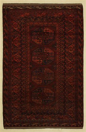 ERSARY Afghanistan. 1930 circa. Fondo sangue cotto, 4 guls, molti bordi....