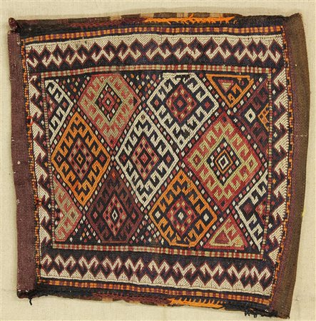 SUMAK SHAHSAWAN GORJIN Nord Persia. 1950 circa. Fronte a rombi, tela presente...