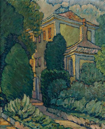 Piero Marussig (1879-1937), Villa a Trieste, 1914 circa, olio su tela, cm...