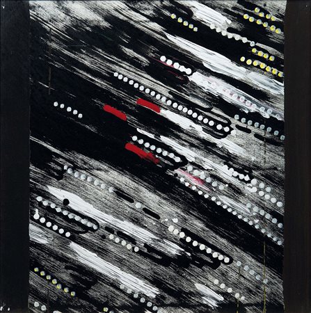 Gastone Biggi (1925-2014), Velocità nere, 2008, Industrial paint su tela, cm...