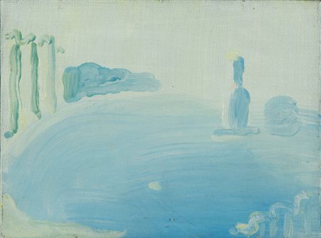 Virgilio Guidi ( 1892-1984), Senza Titolo, olio su tela, cm 18x24