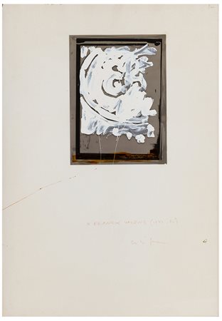 MARIO SCHIFANO, Homs 1934 - Roma 1998, Esso 1979, Tecnica mista a smalto su...