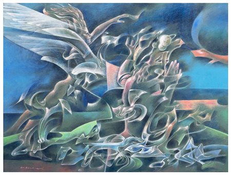 NINO LA BARBERA, Mazara del Vallo 1945, Sulla battigia in attesa del vento...