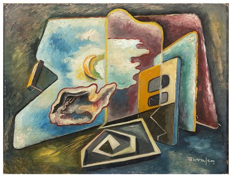 ANTONIO MARASCO , Nicastro 1896 - Firenze 1975, Viaggio nello spazio 1923,...